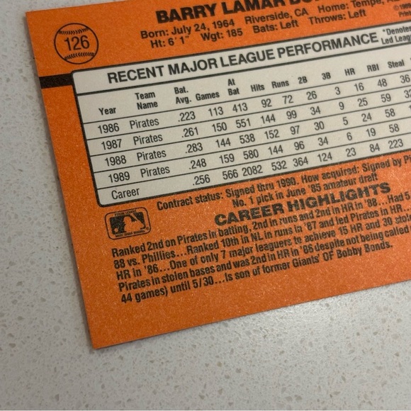 Donruss 90 Barry Bonds and Mark McGwire Baseball Cards - Picture 10 of 15